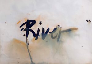 Wasser, Fluss, Tusche, experimentell
