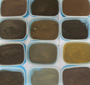 Earthpigments from all over the world